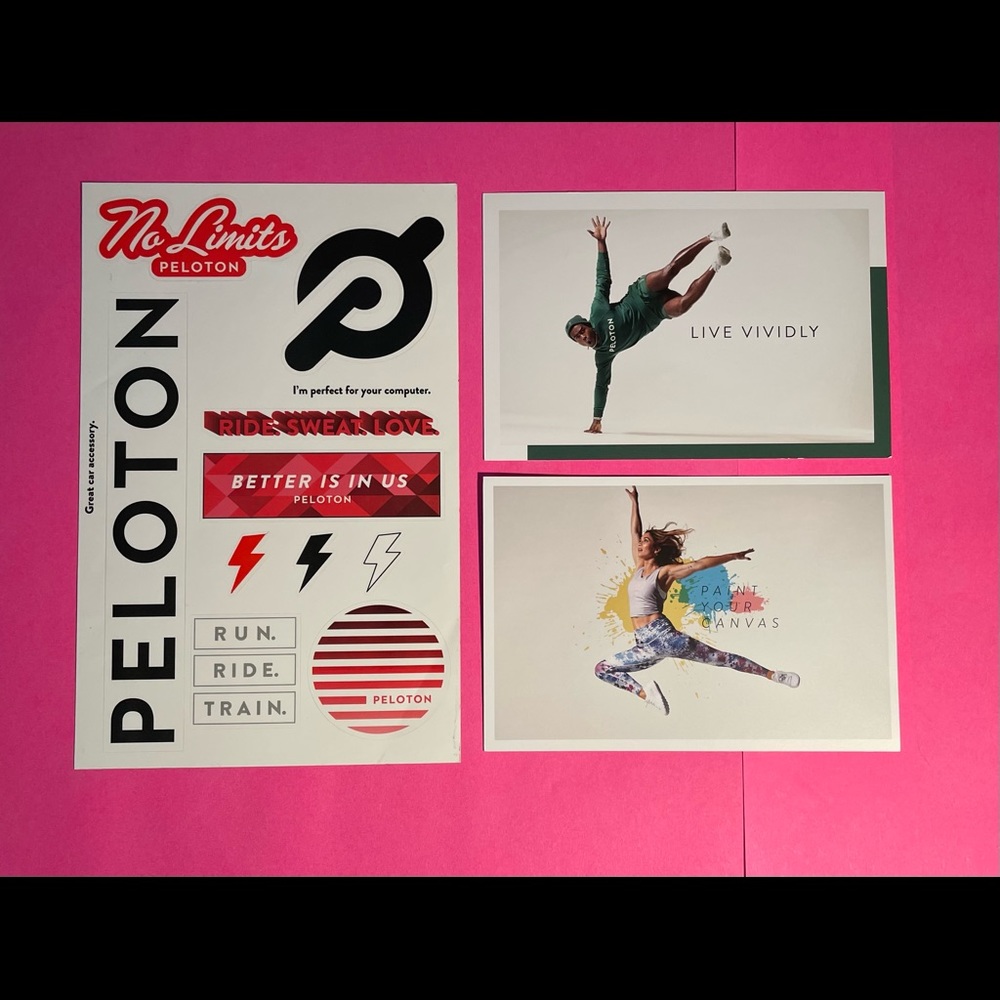Peloton Stickers and Instructor cards